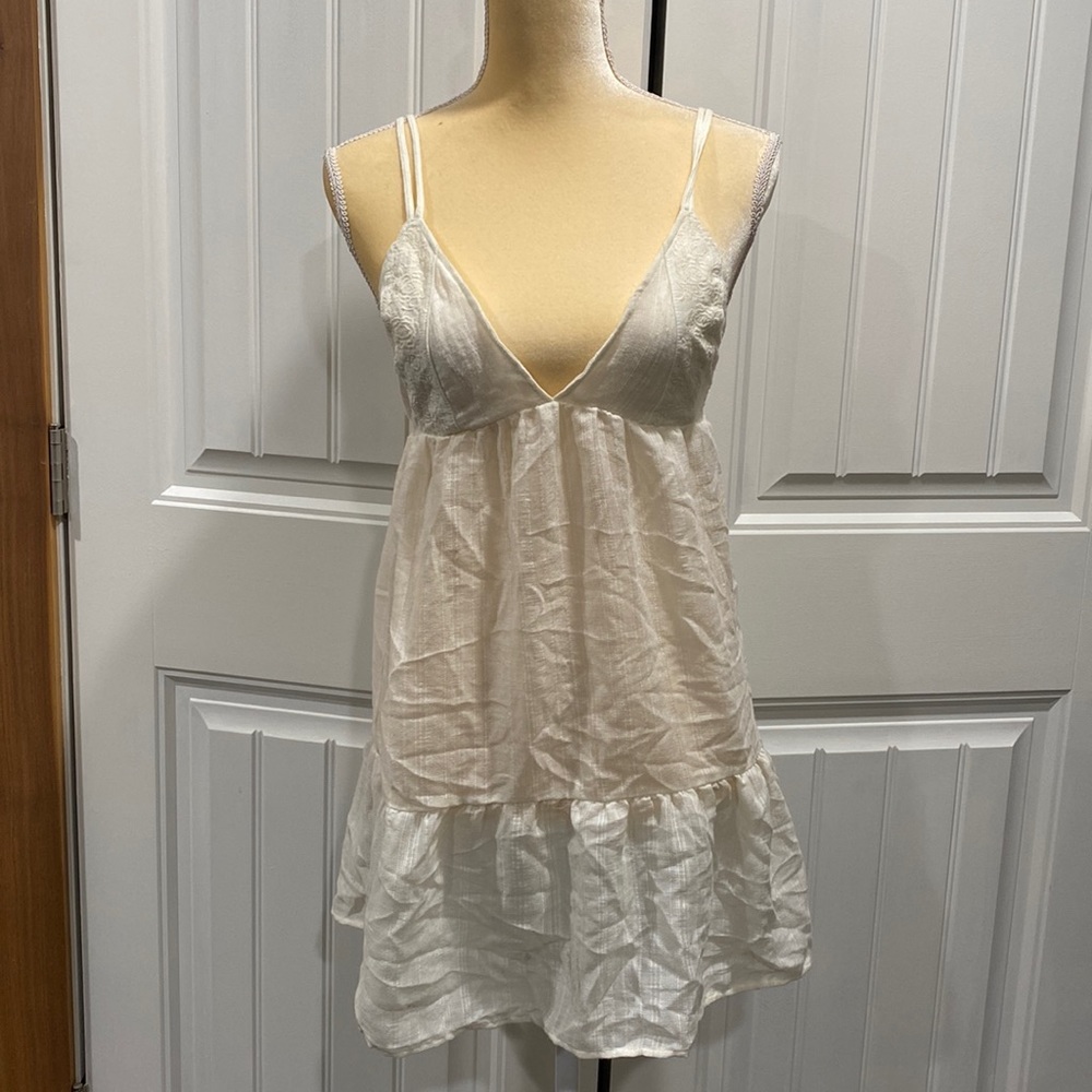 WHITE COVER UP DRESS BEACHWEAR
